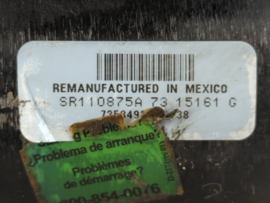 2000 Gmc Jimmy Car Starter Motor Solenoid OEM P/N:SR110875A 73 15161 G SR110875A Fits Fits 1998 1999 OEM Used Auto Parts
