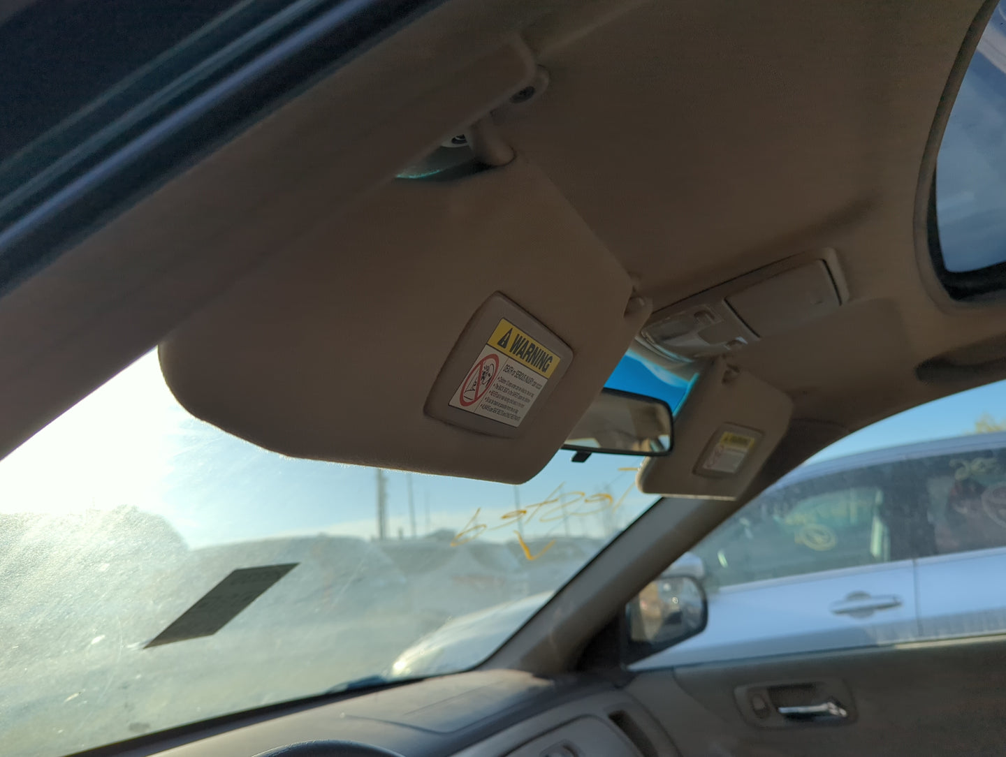 1998-2002 Honda Accord Sun Visor Shade Replacement Driver Left Mirror Fits Fits 1998 1999 2000 2001 2002 OEM Used Auto Parts