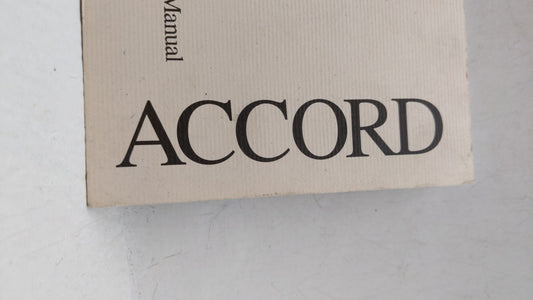 2000 Honda Accord Owners Manual Book Guide OEM Used Auto Parts