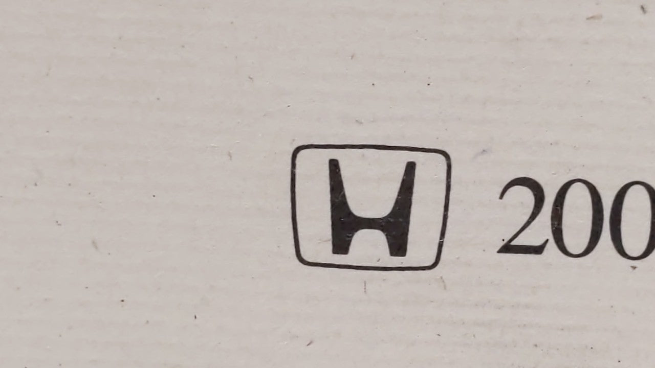 2000 Honda Accord Owners Manual Book Guide OEM Used Auto Parts - Oemusedautoparts1.com