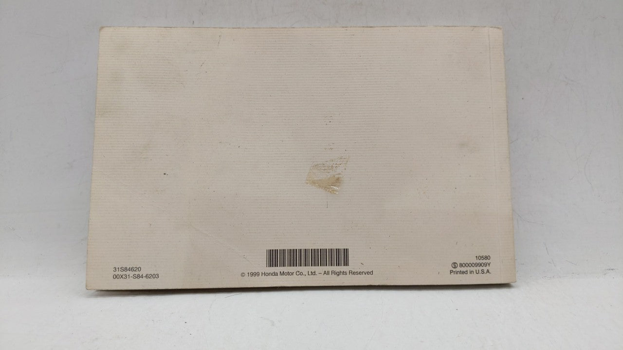 2000 Honda Accord Owners Manual Book Guide OEM Used Auto Parts - Oemusedautoparts1.com