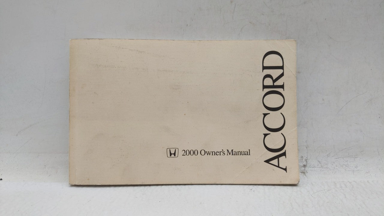 2000 Honda Accord Owners Manual Book Guide OEM Used Auto Parts - Oemusedautoparts1.com