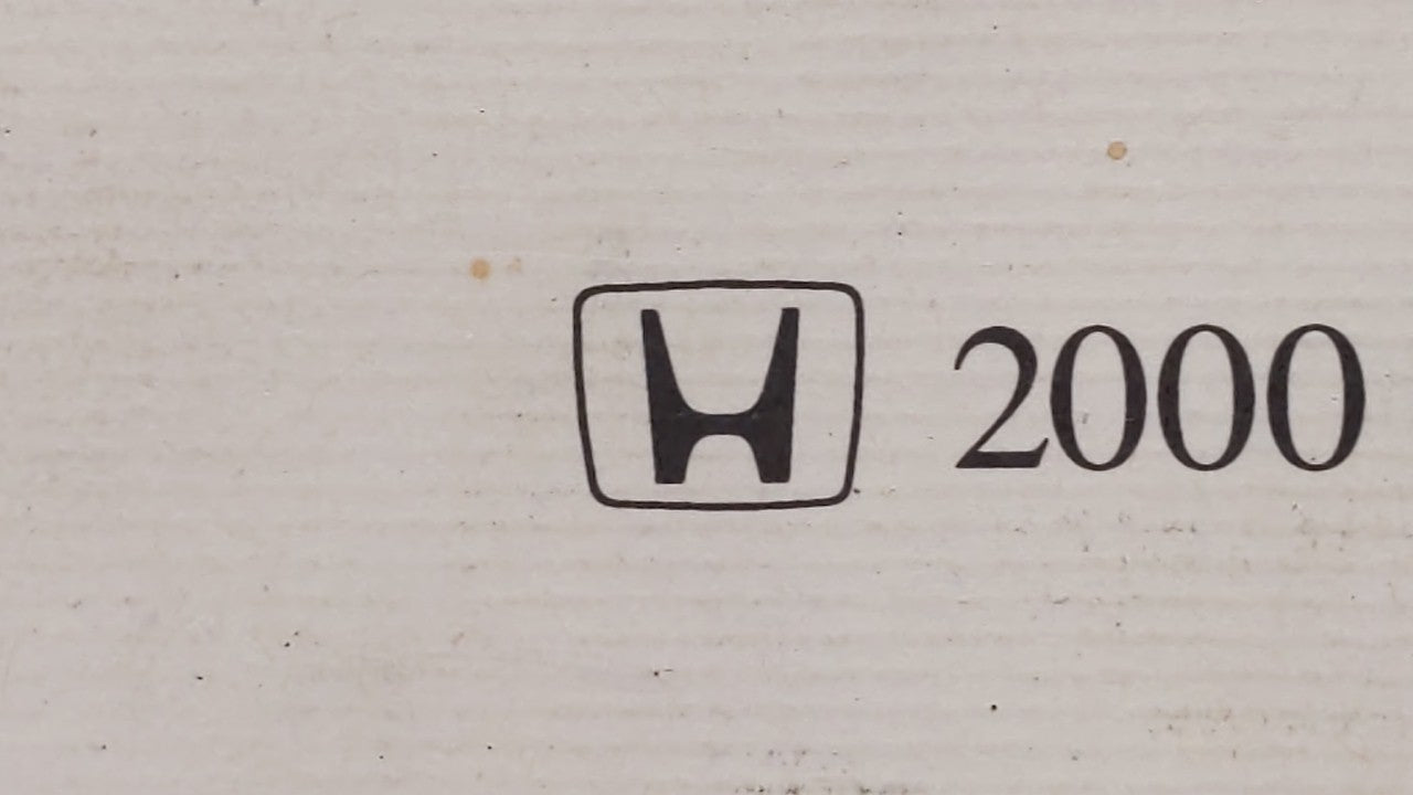 2000 Honda Accord Owners Manual Book Guide OEM Used Auto Parts - Oemusedautoparts1.com