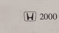 2000 Honda Accord Owners Manual Book Guide OEM Used Auto Parts - Oemusedautoparts1.com