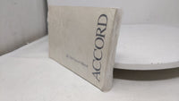 2000 Honda Accord Owners Manual Book Guide OEM Used Auto Parts - Oemusedautoparts1.com