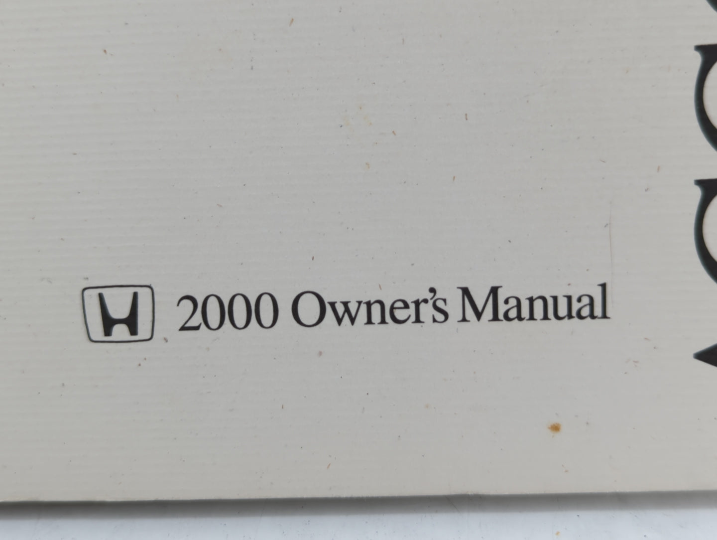 2000 Honda Accord Owners Manual Book Guide OEM Used Auto Parts - Oemusedautoparts1.com