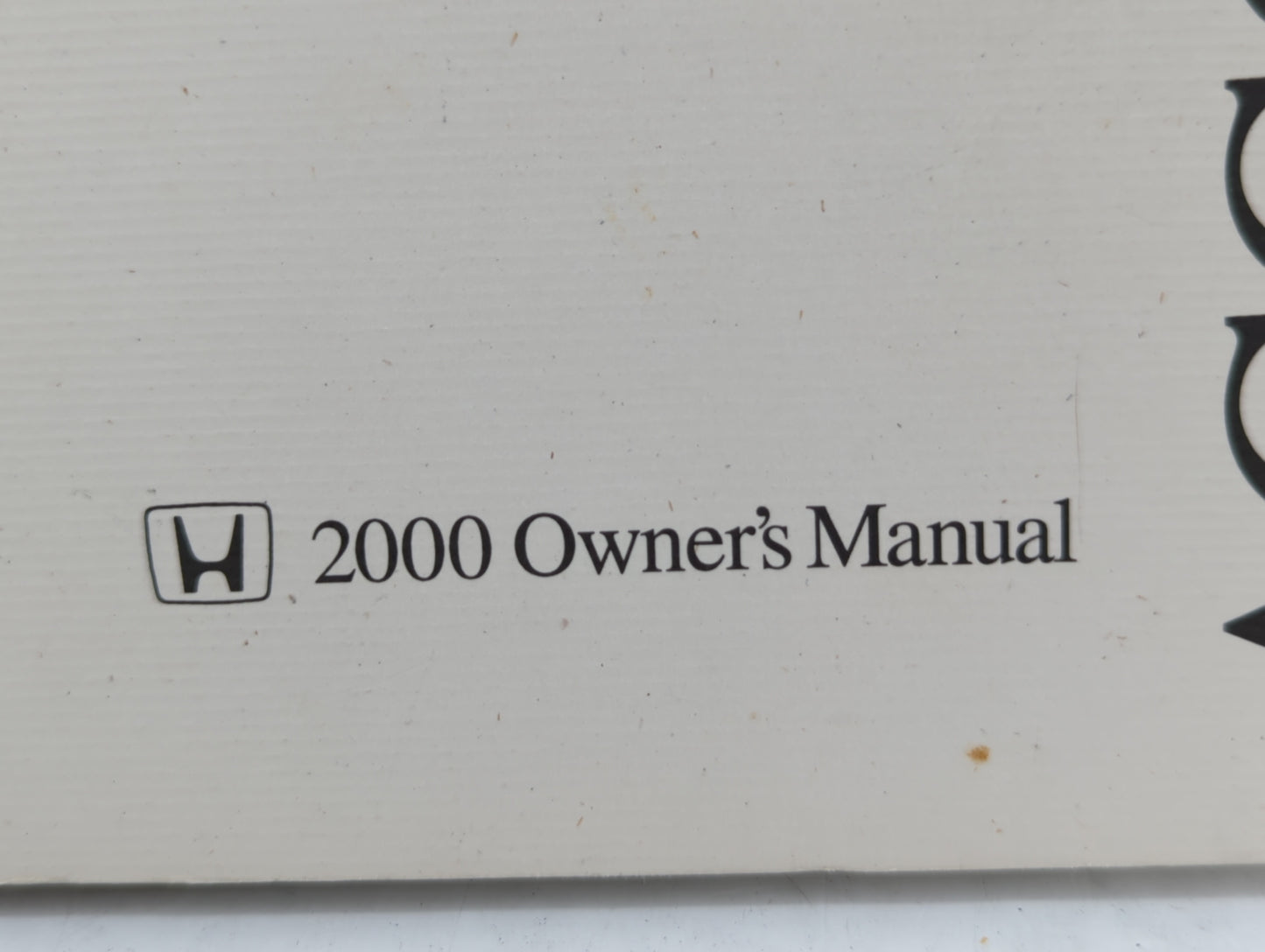 2000 Honda Accord Owners Manual Book Guide OEM Used Auto Parts - Oemusedautoparts1.com