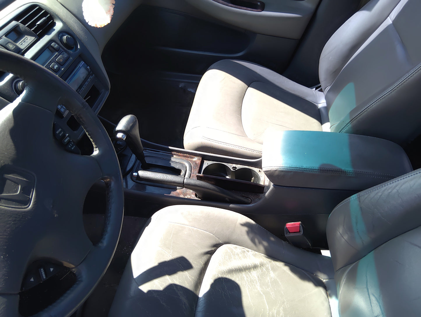 1998-2002 Honda Accord Center Floor Console Fits Fits 1998 1999 2000 2001 2002 OEM Used Auto Parts - Oemusedautoparts1.com