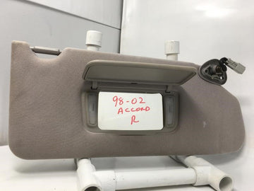 2000 Honda Accord Sun Visor Shade Replacement Passenger Right Mirror Fits Fits 1998 1999 2001 2002 OEM Used Auto Parts
