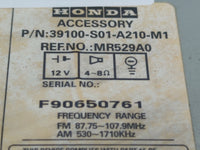 1999-2000 Honda Civic Radio AM FM Cd Player Receiver Replacement P/N:39100-S01-A210-M1 Fits Fits 1999 2000 OEM Used Auto Par