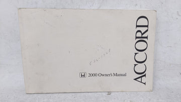 2000 Honda Civic Owners Manual Book Guide OEM Used Auto Parts - Oemusedautoparts1.com
