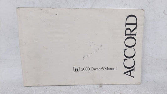 2000 Honda Civic Owners Manual Book Guide OEM Used Auto Parts - Oemusedautoparts1.com