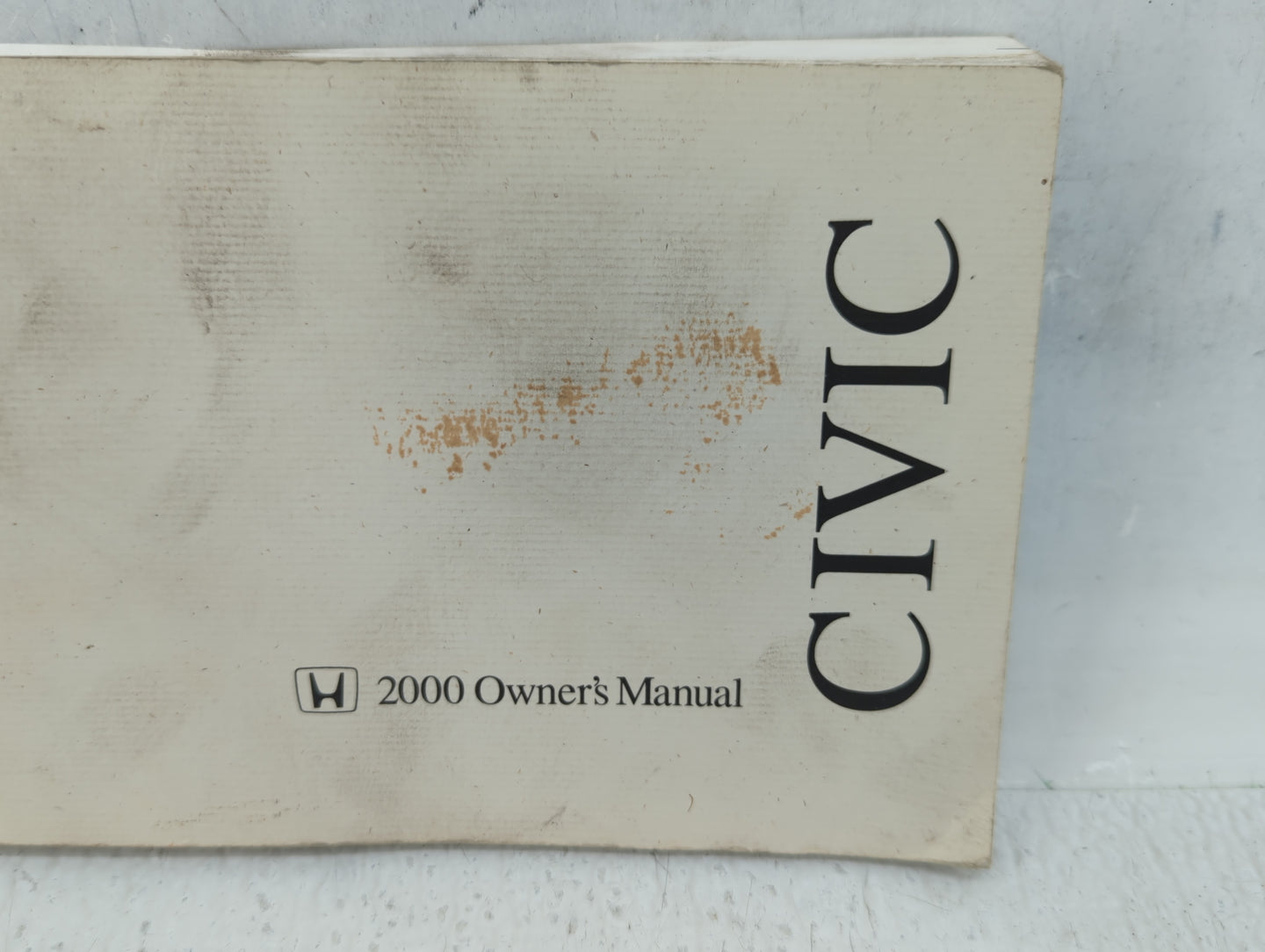 2000 Honda Civic Owners Manual Book Guide P/N:00X31-S01-6402 31S01640 OEM Used Auto Parts - Oemusedautoparts1.com