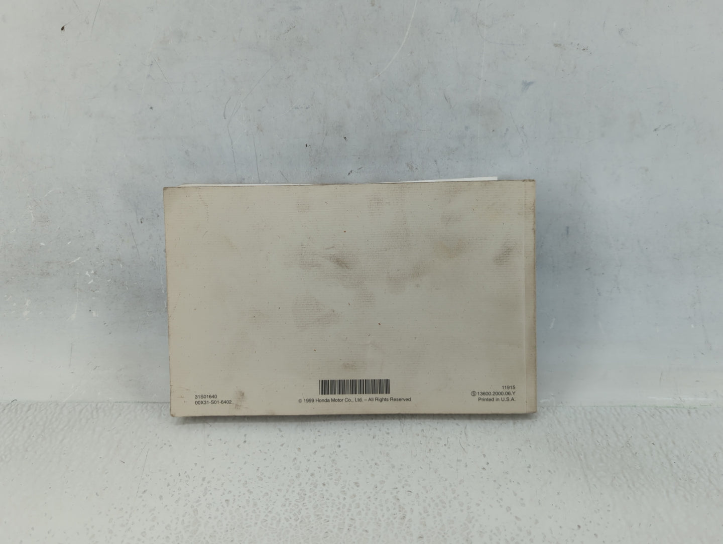 2000 Honda Civic Owners Manual Book Guide P/N:00X31-S01-6402 31S01640 OEM Used Auto Parts - Oemusedautoparts1.com