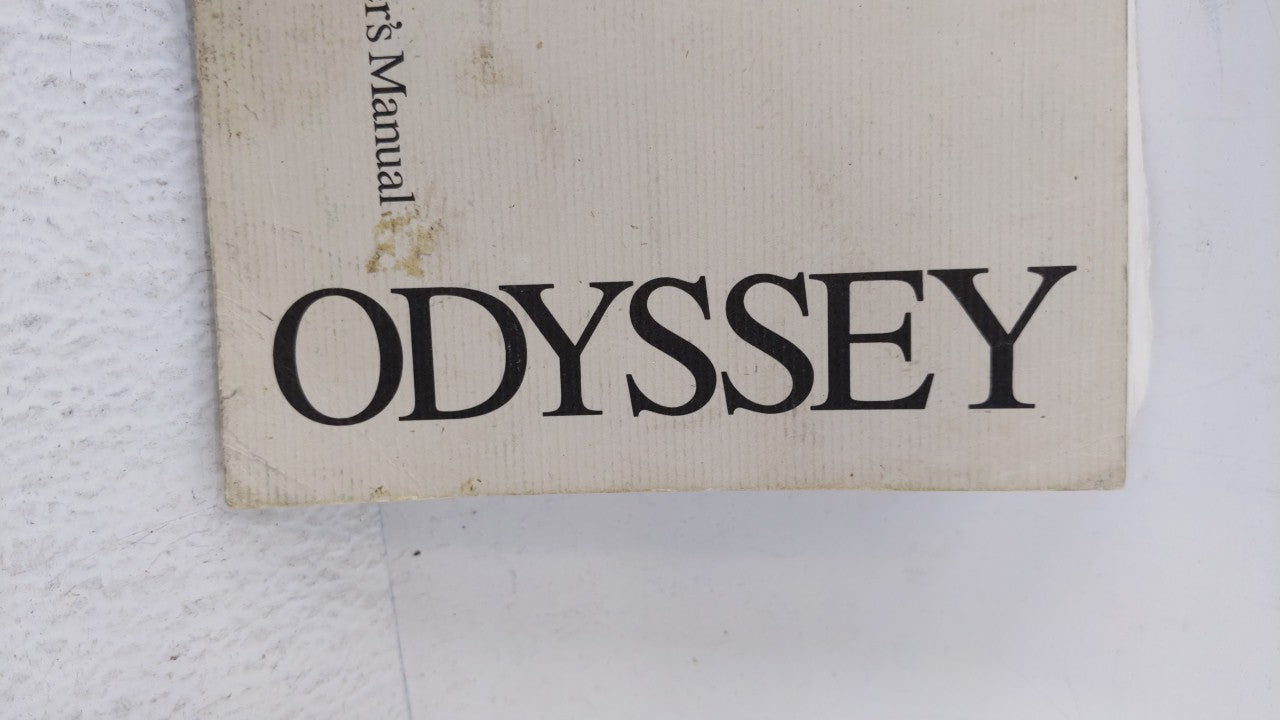 2000 Honda Odyssey Owners Manual Book Guide OEM Used Auto Parts - Oemusedautoparts1.com