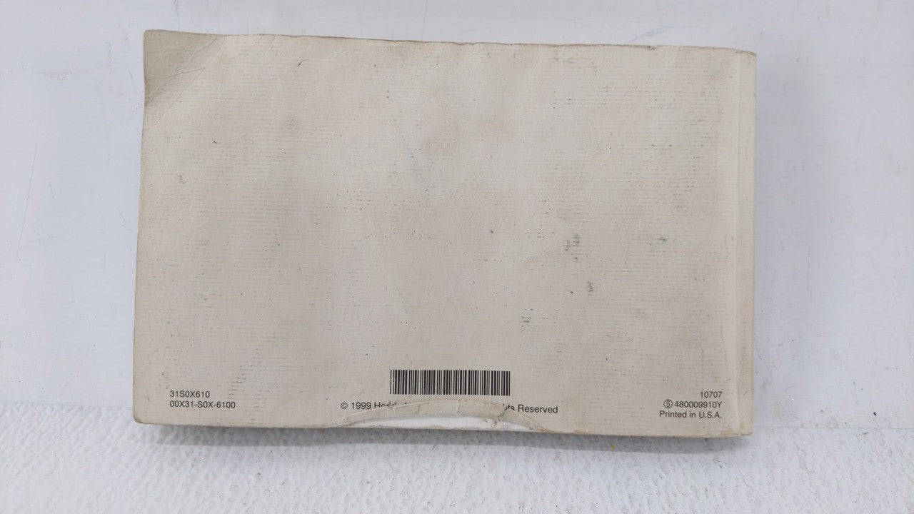 2000 Honda Odyssey Owners Manual Book Guide OEM Used Auto Parts - Oemusedautoparts1.com