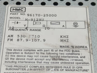 2000-2001 Hyundai Accent Radio AM FM Cd Player Receiver Replacement P/N:96170-25000 Fits Fits 2000 2001 OEM Used Auto Parts 