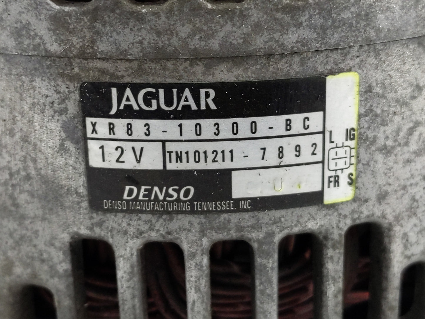 2000-2003 Jaguar S-Type Alternator Replacement Generator Charging Assembly Engine OEM P/N:XR83-10300-BC TN101211-7892 Fits O