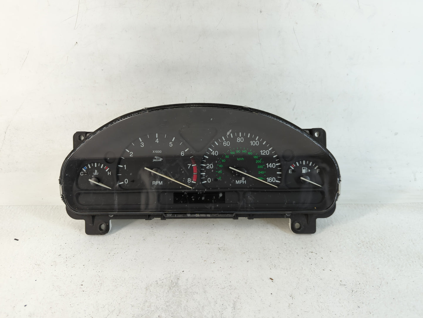 2000-2001 Jaguar S-Type Instrument Cluster Speedometer Gauges P/N:XR8F-10849-BK Fits Fits 2000 2001 OEM Used Auto Parts - Oe