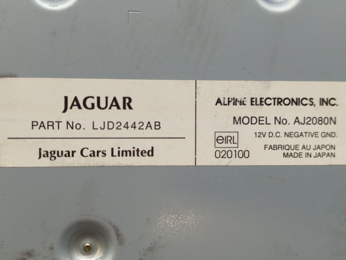 2000-2003 Jaguar Xj8 Information Display Screen - Oemusedautoparts1.com