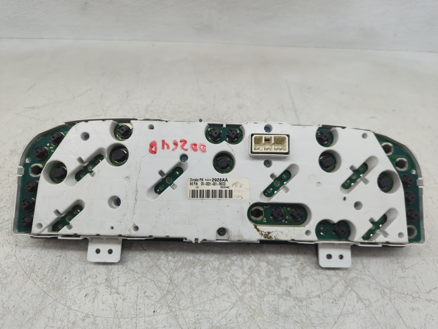 2000 Jeep Grand Cherokee Instrument Cluster Speedometer Gauges P/N:56042928AA Fits OEM Used Auto Parts - Oemusedautoparts1.c