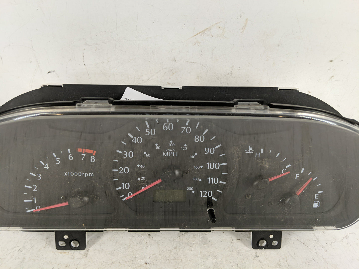 2001-2002 Kia Rio Instrument Cluster Speedometer Gauges P/N:2003-4390 20010923, 0K32B55430 N Fits Fits 2001 2002 OEM Used Au