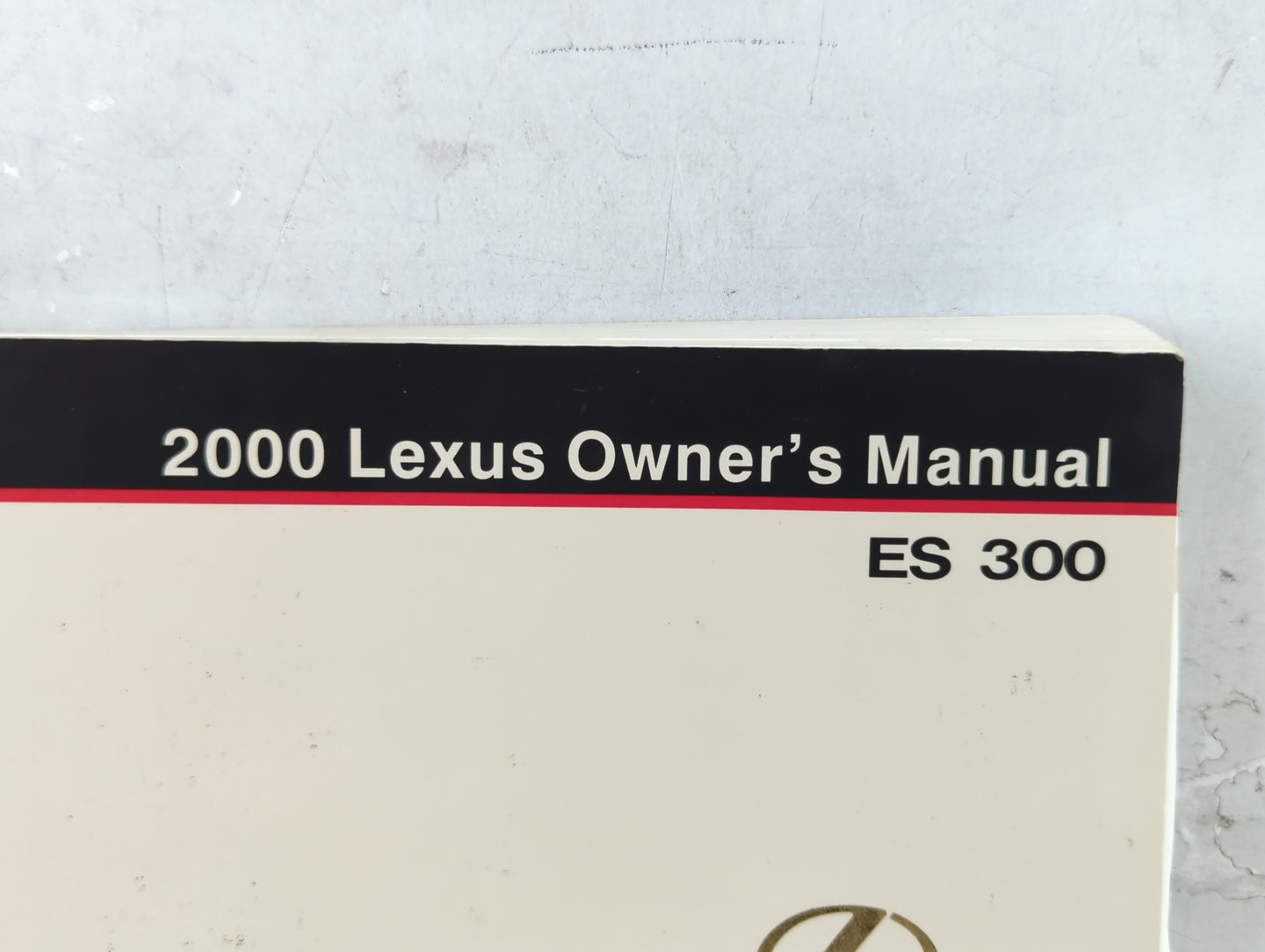 2000 Lexus Es300 Owners Manual Book Guide P/N:01999-33515 OEM Used Auto Parts - Oemusedautoparts1.com