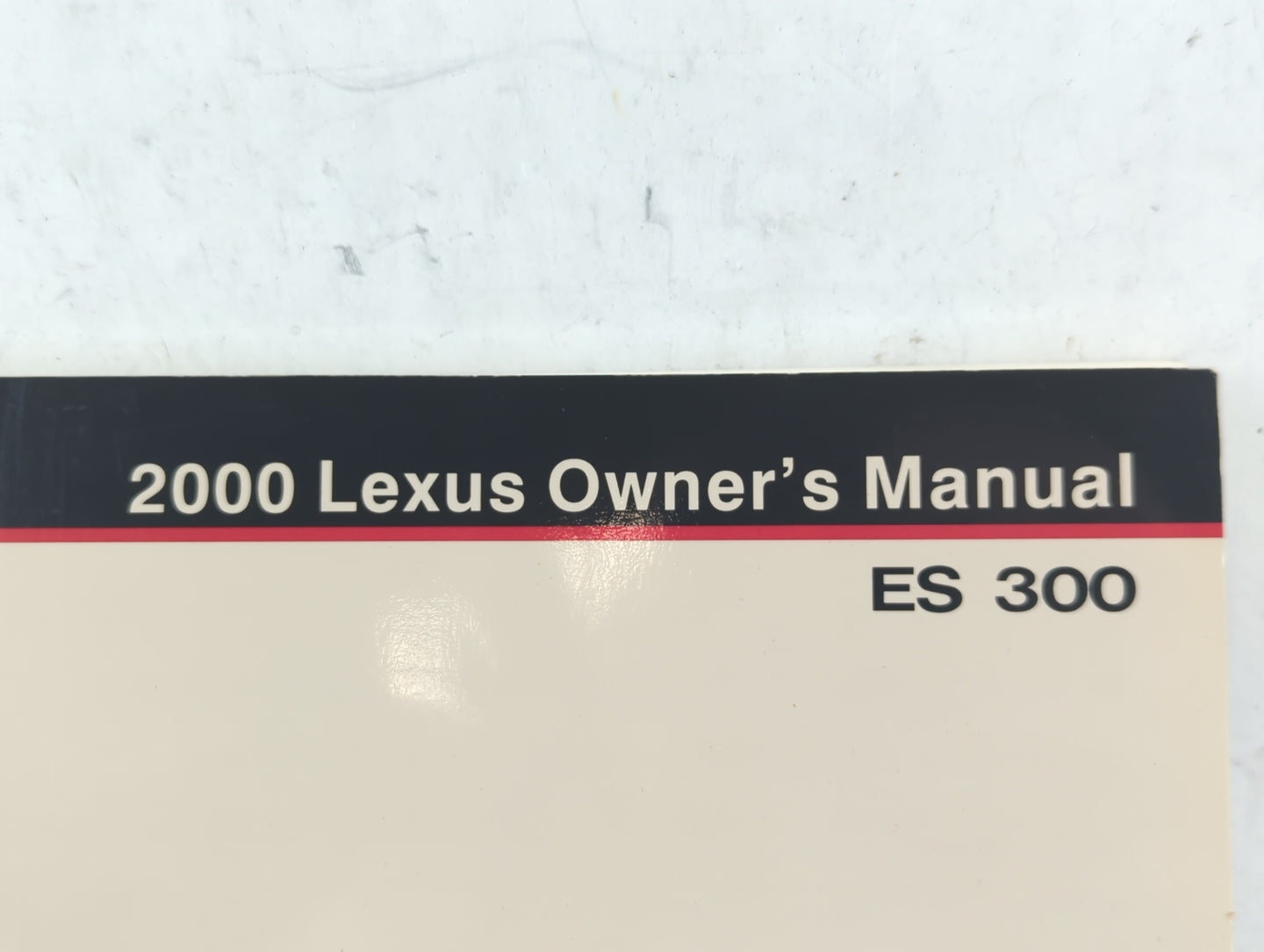 2000 Lexus Es300 Owners Manual Book Guide OEM Used Auto Parts - Oemusedautoparts1.com