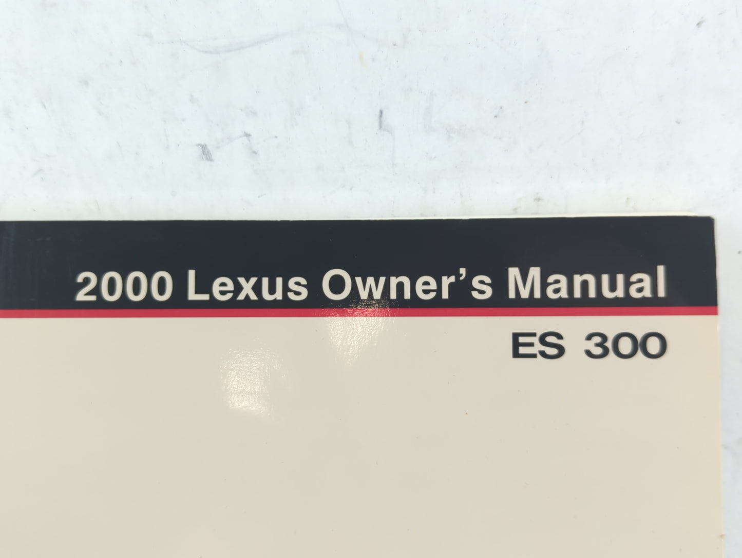 2000 Lexus Es300 Owners Manual Book Guide OEM Used Auto Parts - Oemusedautoparts1.com