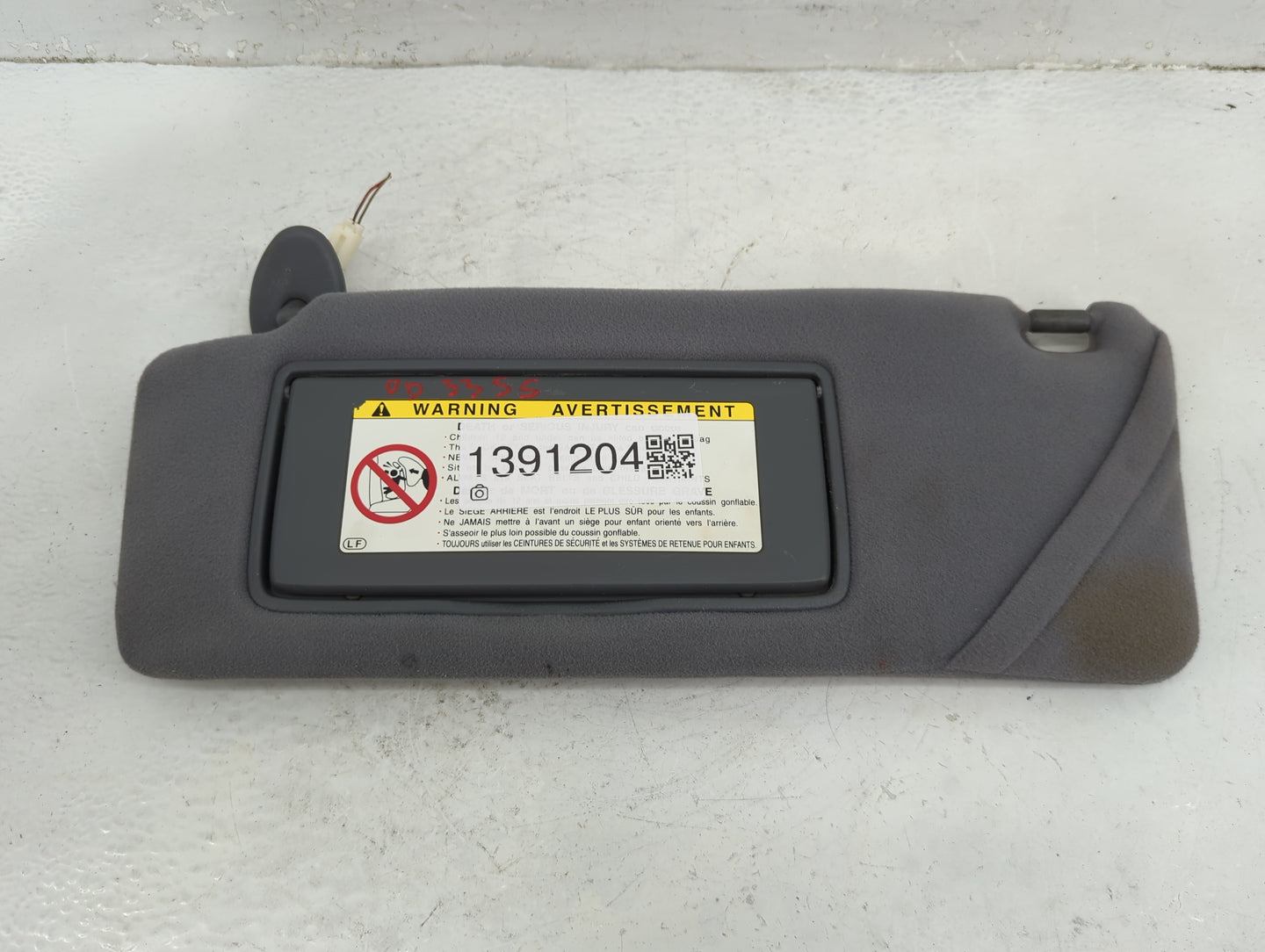 2000 Lexus Ls400 Sun Visor Shade Replacement Driver Left Mirror Fits OEM Used Auto Parts - Oemusedautoparts1.com
