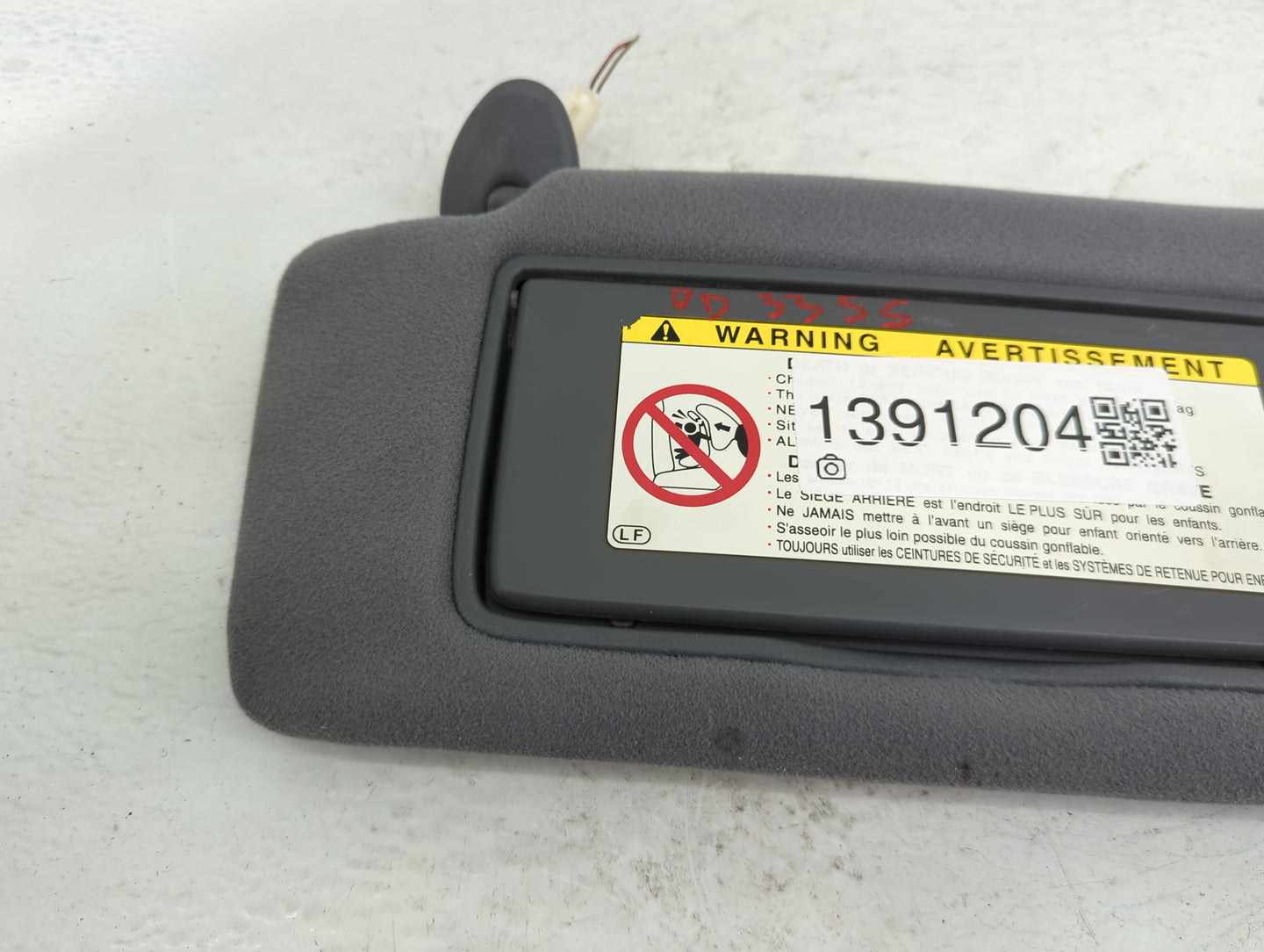 2000 Lexus Ls400 Sun Visor Shade Replacement Driver Left Mirror Fits OEM Used Auto Parts - Oemusedautoparts1.com