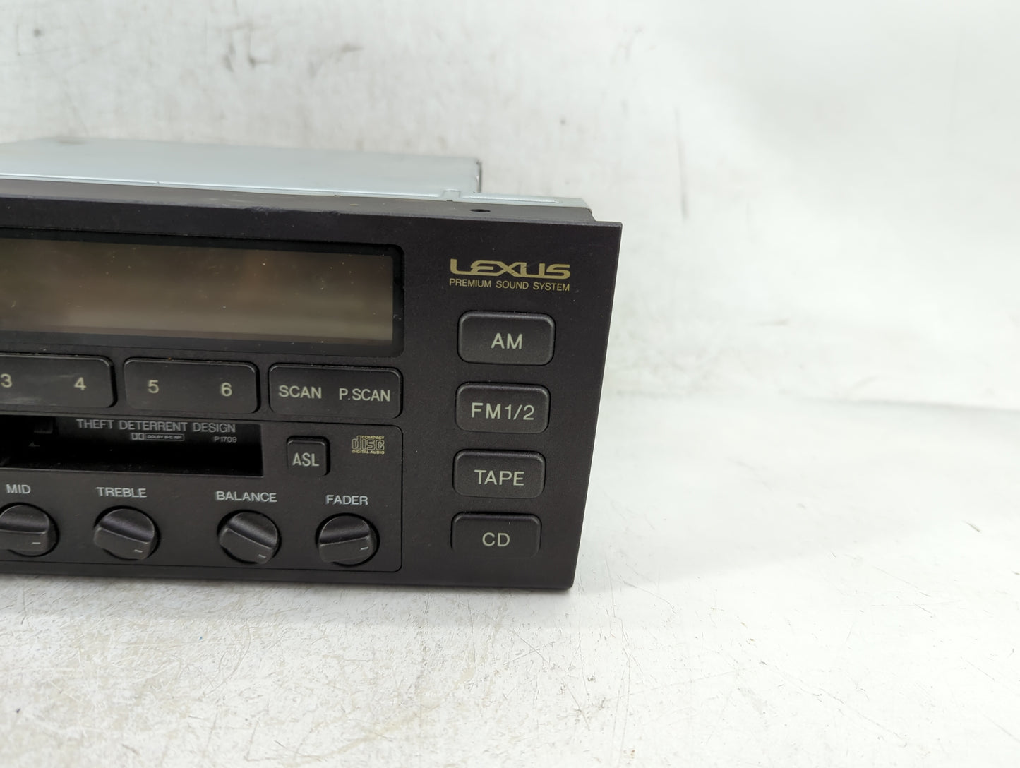 1998-2000 Lexus Ls400 Radio AM FM Cd Player Receiver Replacement P/N:86120-50450 Fits Fits 1998 1999 2000 OEM Used Auto Part