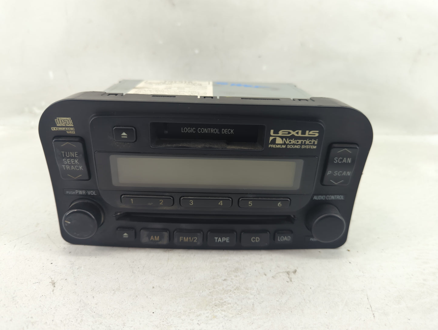 1998-2002 Lexus Lx470 Radio AM FM Cd Player Receiver Replacement P/N:86120-60382 Fits Fits 1998 1999 2000 2001 2002 OEM Used