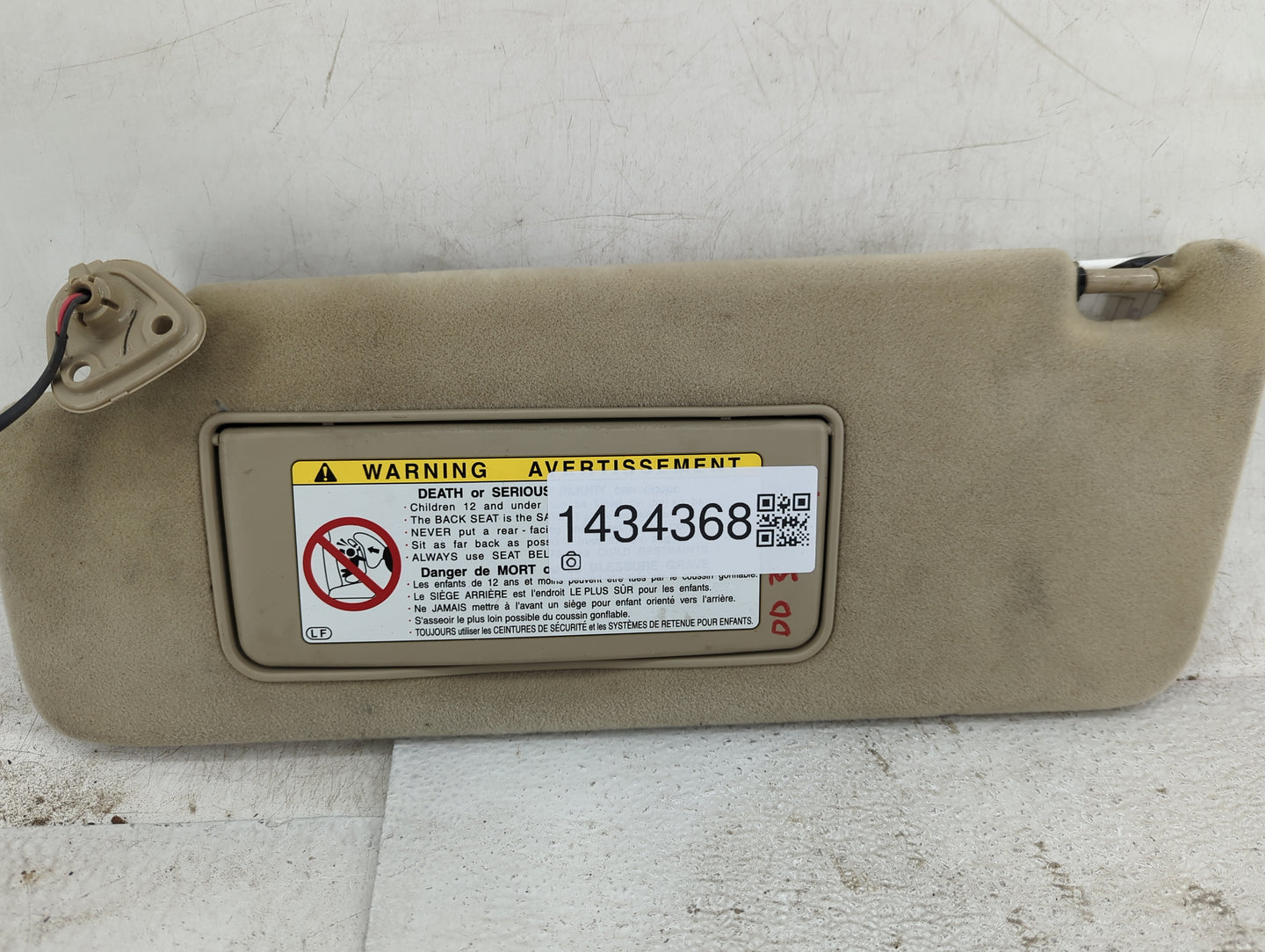 2000 Lexus Rx300 Sun Visor Shade Replacement Driver Left Mirror Fits OEM Used Auto Parts - Oemusedautoparts1.com