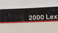 2000 Lexus Rx300 Owners Manual Book Guide OEM Used Auto Parts - Oemusedautoparts1.com