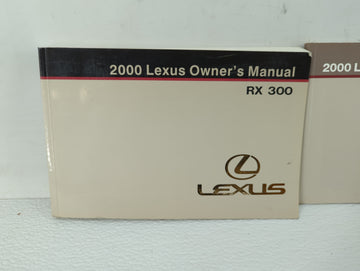 2000 Lexus Rx300 Owners Manual Book Guide OEM Used Auto Parts