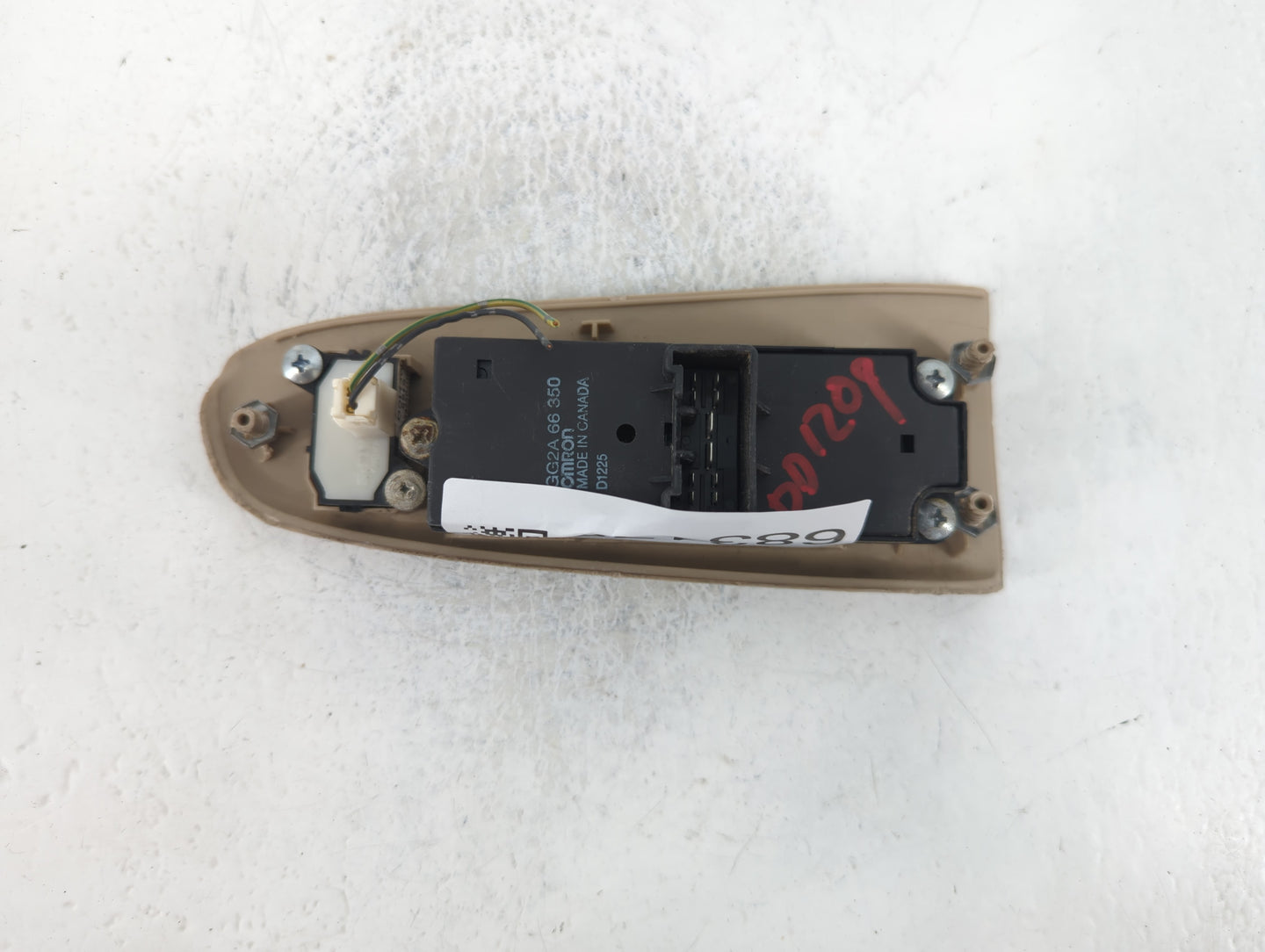 2000-2002 Mazda 626 Master Power Window Switch Replacement Driver Side Left P/N:GG2A 66 350 Fits Fits 2000 2001 2002 OEM Use