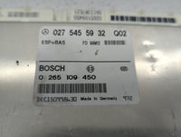 2000 Mercedes-Benz C350 PCM Engine Control Computer ECU ECM PCU OEM P/N:027 545 59 32 Fits OEM Used Auto Parts - Oemusedauto