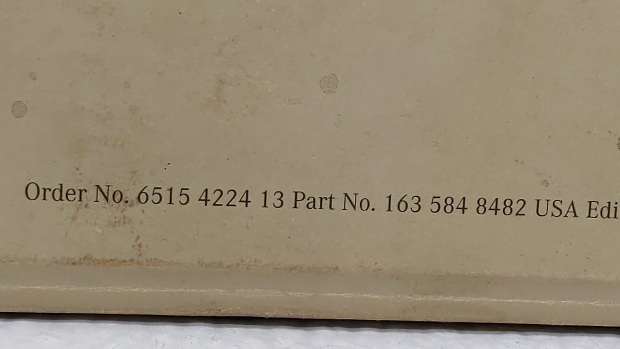 2000 Mercedes-Benz Ml250 Owners Manual Book Guide OEM Used Auto Parts - Oemusedautoparts1.com