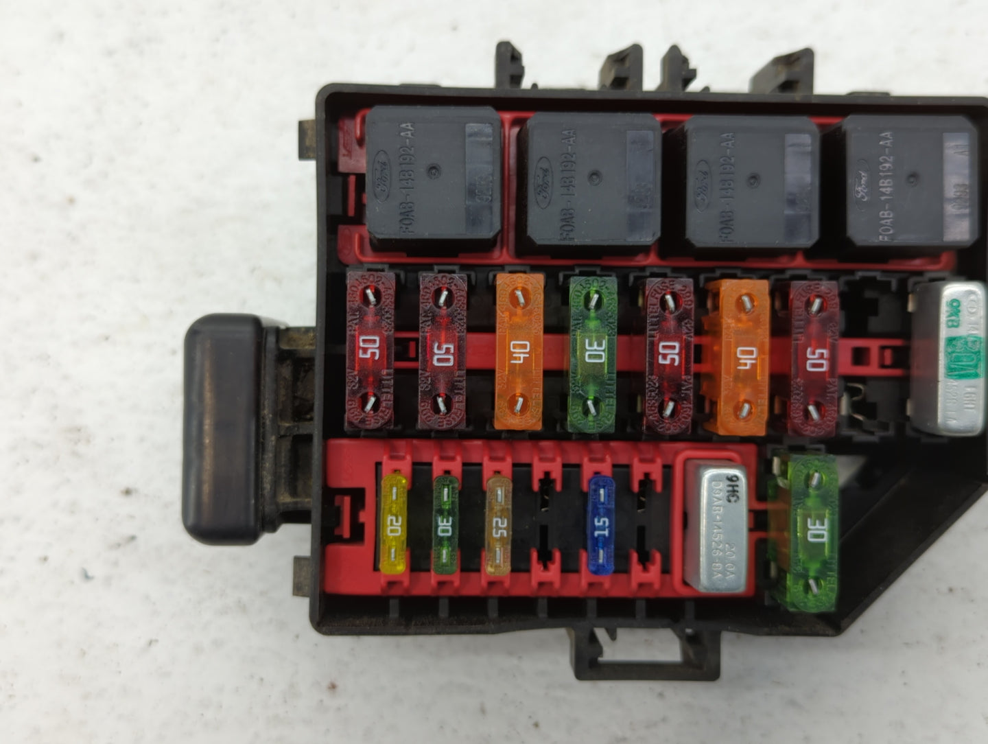 2000 Mercury Grand Marquis Fusebox Fuse Box Panel Relay Module P/N:F5AB-14A075-A Fits OEM Used Auto Parts - Oemusedautoparts