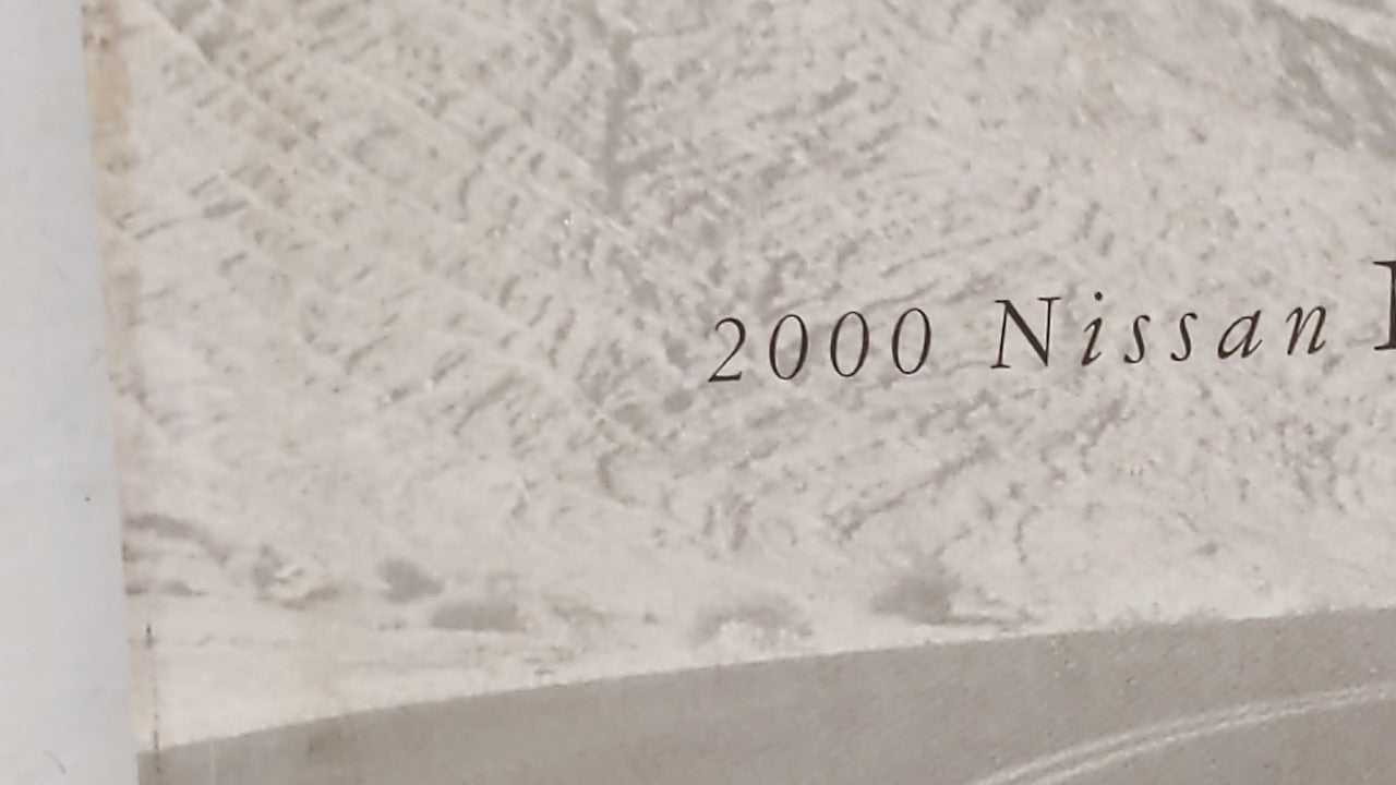 2000 Nissan Maxima Owners Manual Book Guide OEM Used Auto Parts - Oemusedautoparts1.com