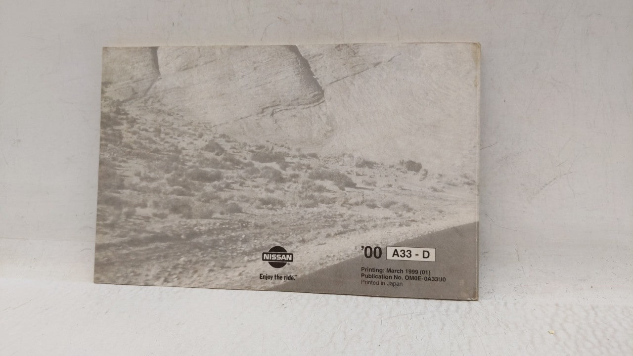 2000 Nissan Maxima Owners Manual Book Guide OEM Used Auto Parts - Oemusedautoparts1.com