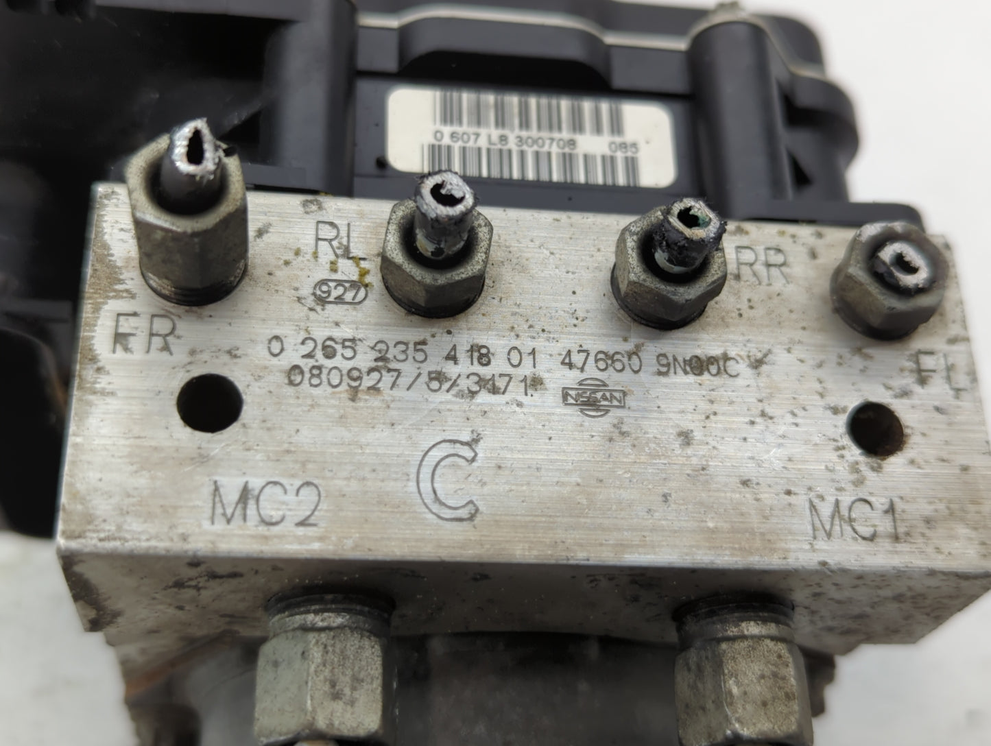 2009-2010 Nissan Maxima ABS Pump Control Module Replacement P/N:476609N00C 47660 9N00C Fits Fits 2009 2010 OEM Used Auto Par