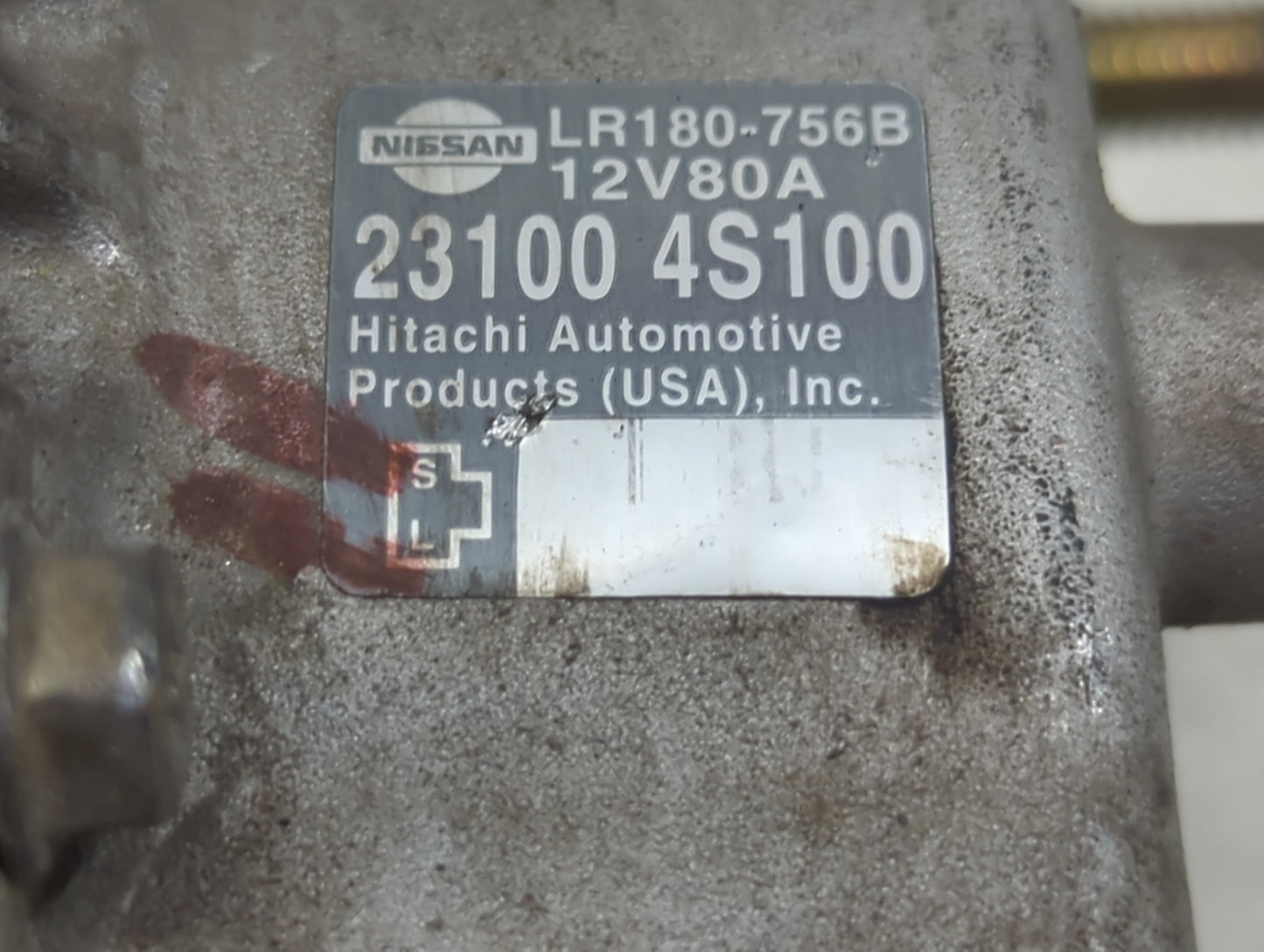 2000-2002 Nissan Xterra Alternator Replacement Generator Charging Assembly Engine OEM P/N:LR180-756B 23100 4S100 Fits OEM Us
