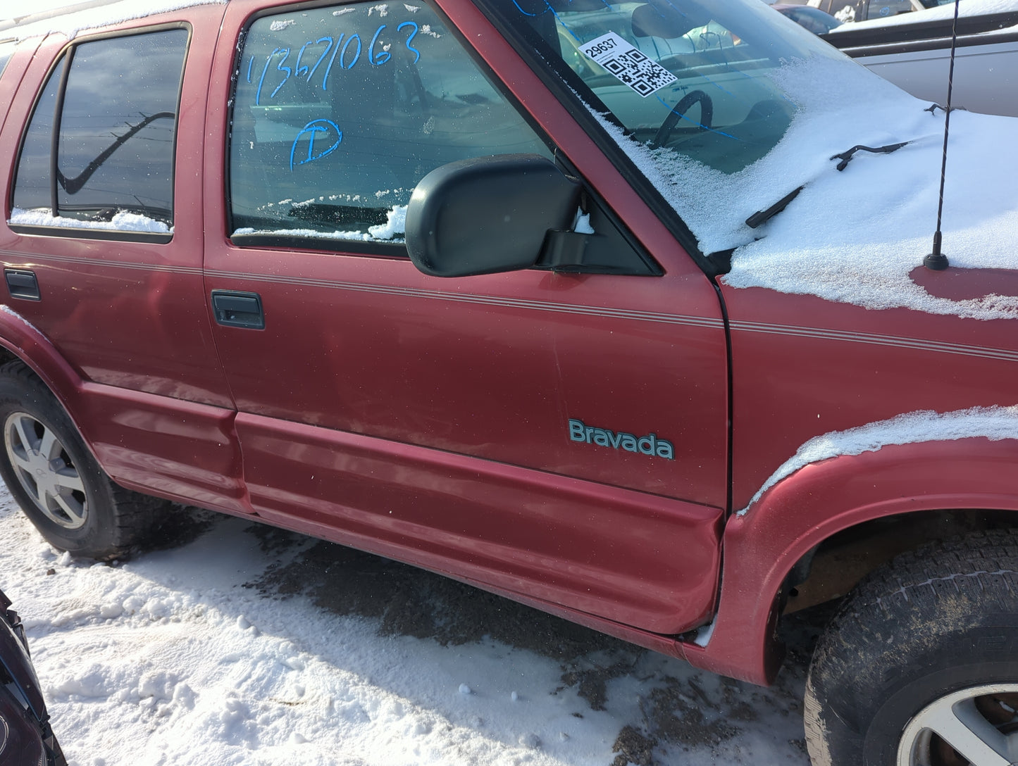 1998-2001 Oldsmobile Bravada Passenger Front Door Oem 1321604 - Oemusedautoparts1.com