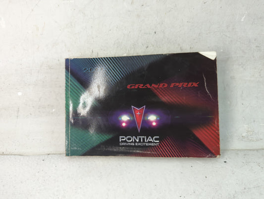 2000 Pontiac Grand Prix Owners Manual Book Guide P/N:00GPX001 OEM Used Auto Parts