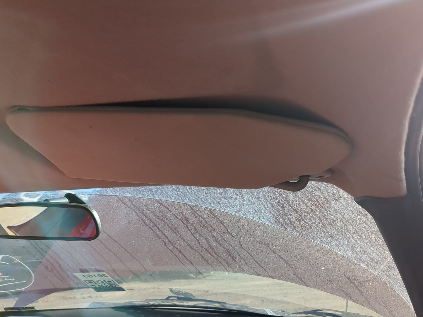 2000-2002 Pontiac Sunfire Sun Visor Shade Replacement Passenger Right Mirror Fits Fits 2000 2001 2002 OEM Used Auto Parts - 