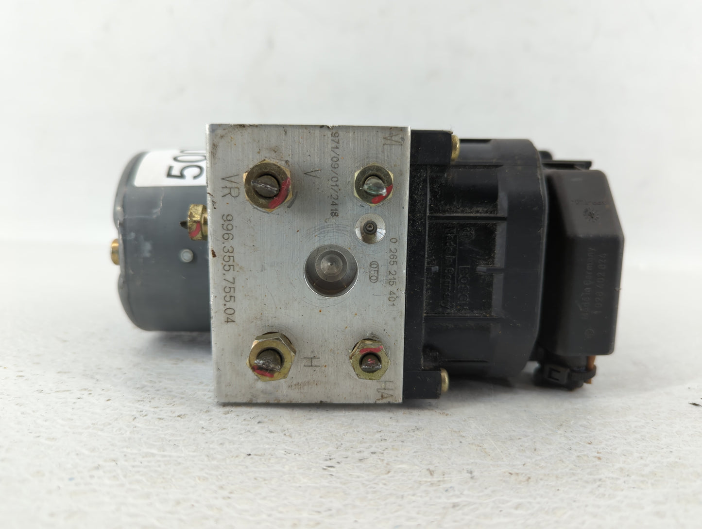 2000 Porsche Boxster ABS Pump Control Module Replacement P/N:996 355 755 04 Fits OEM Used Auto Parts - Oemusedautoparts1.com