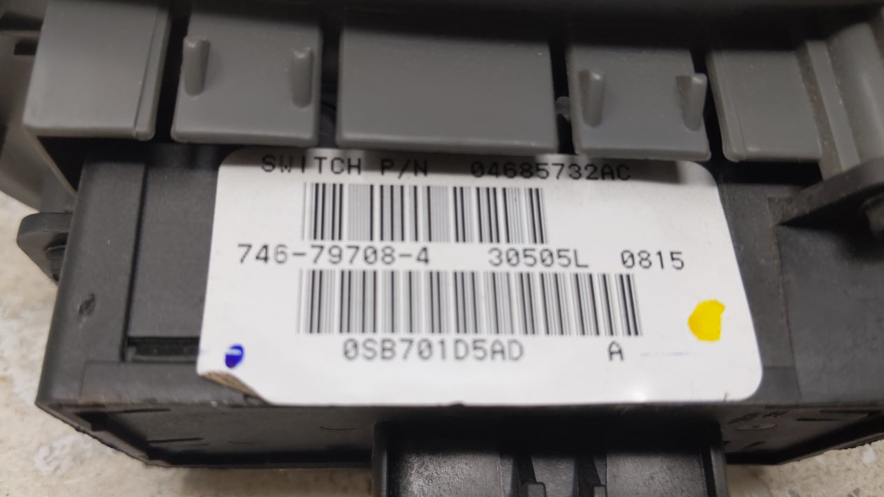 2000 Ram 1500 Master Power Window Switch Replacement Driver Side Left Fits Fits 2004 2005 2006 2007 OEM Used Auto Parts - Oe