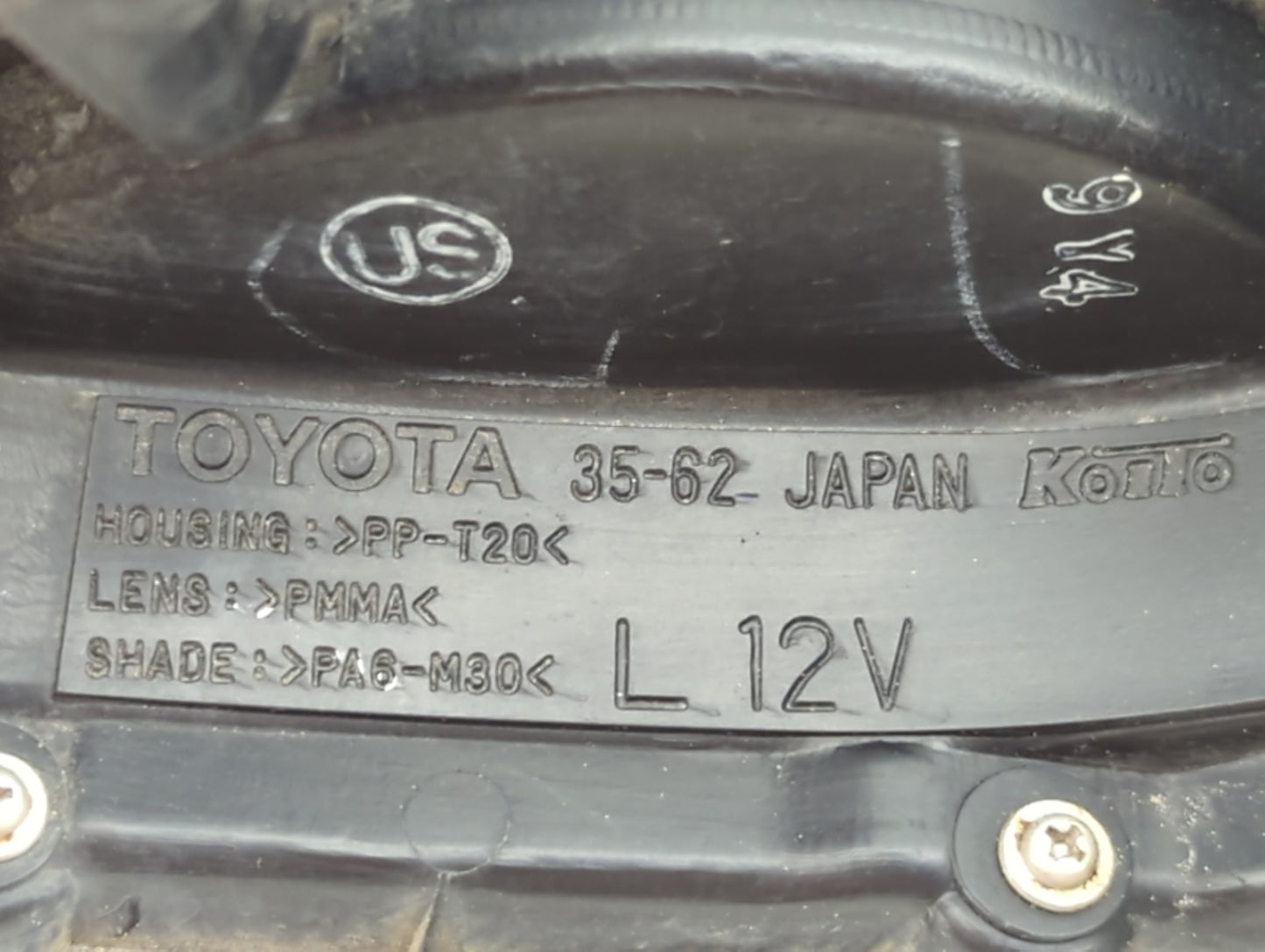 1996-2000 Toyota 4runner Tail Light Assembly Driver Left OEM P/N:PA6-M30 PP-T20 Fits Fits 1996 1997 1998 1999 2000 OEM Used 